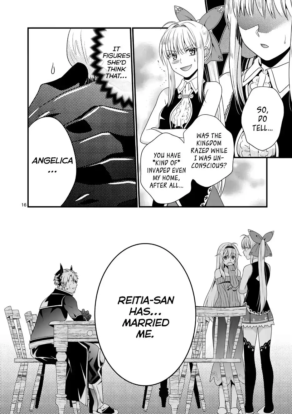 Maou Desu. Onna Yuusha no Hahaoya to Saikon Shita no de, Onna Yuusha ga Giri no Musume ni Narimashita. Chapter 2 17